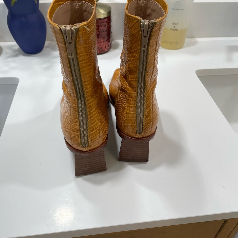 Paloma Wool Mustard Heeled Boots - Picture 5 of 8